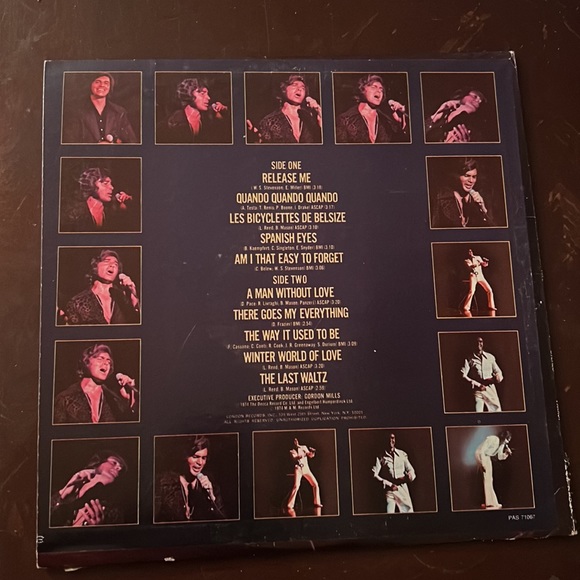 Vintage Engelbert Humperdinck His Greatest Hits LP Vinyl Record - Picture 2 of 6